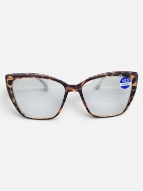 New Tortoiseshell Women's Readers 2.5 - Blue Light Filter With Soft Case #0363